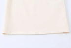 Beige Floral Applique Strap Corset Dress With 3D Flowers And Mini