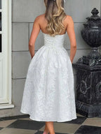 Backless Halter Evening Dress With Lace Jacquard For Elegant Special Occasions