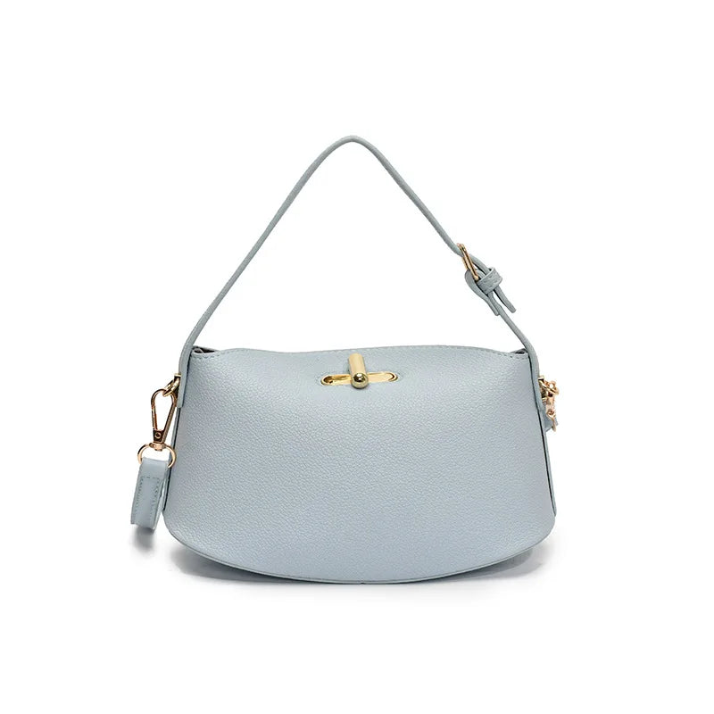 Soft Leather Bucket With Gold Button Tassel Luxe Everyday Shoulder Satchel For Women