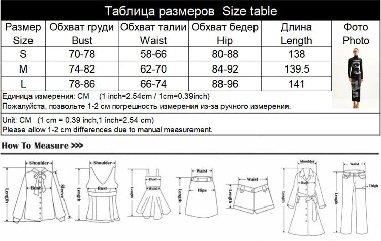 Printed Maxi Dress With Turtleneck And Long Sleeves Slim Fit