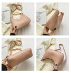 Solid Color Square Handbag Minimalist Crossbody Underarm Bag