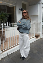 Stripe Patchwork Long Sleeve Tee for Casual Streetwear and Everyday