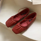 Soft Square Toe Ballet Flats Slip On For Women Casual Chic