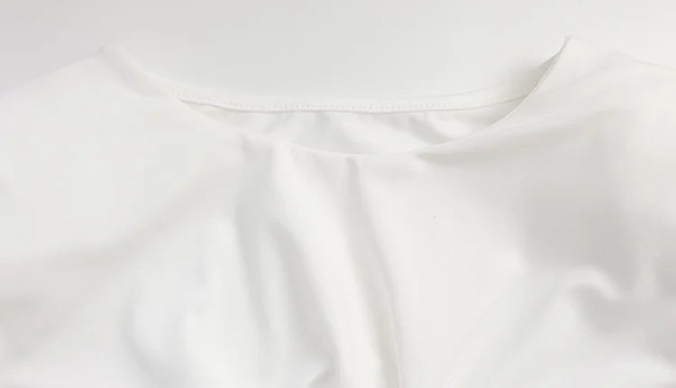 Hollow Out O Neck Long Sleeves Sheath Dress With Hip Wrap Mini