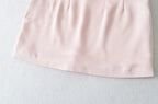 Hot Girl Spicy Two-Piece  Retro Polka Dot Necktie Top Satin High Waist Short Skirt Set