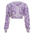 V Neck Cardigan With Button Front Cozy Knit Jumper
