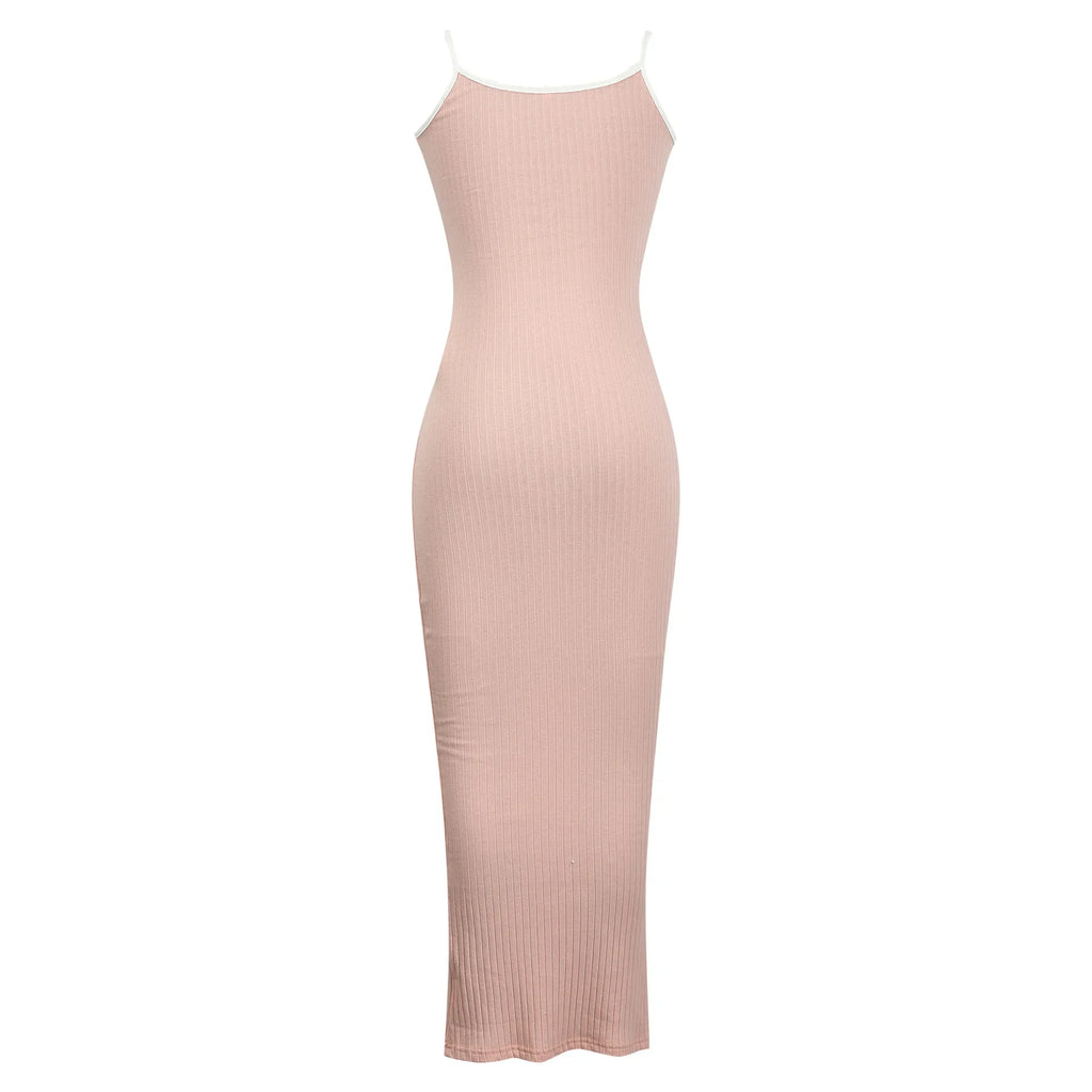 Backless Bodycon Maxi Dress
