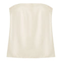 Elegant Satin Two Piece Set With Off Shoulder Top And High Waist Trousers