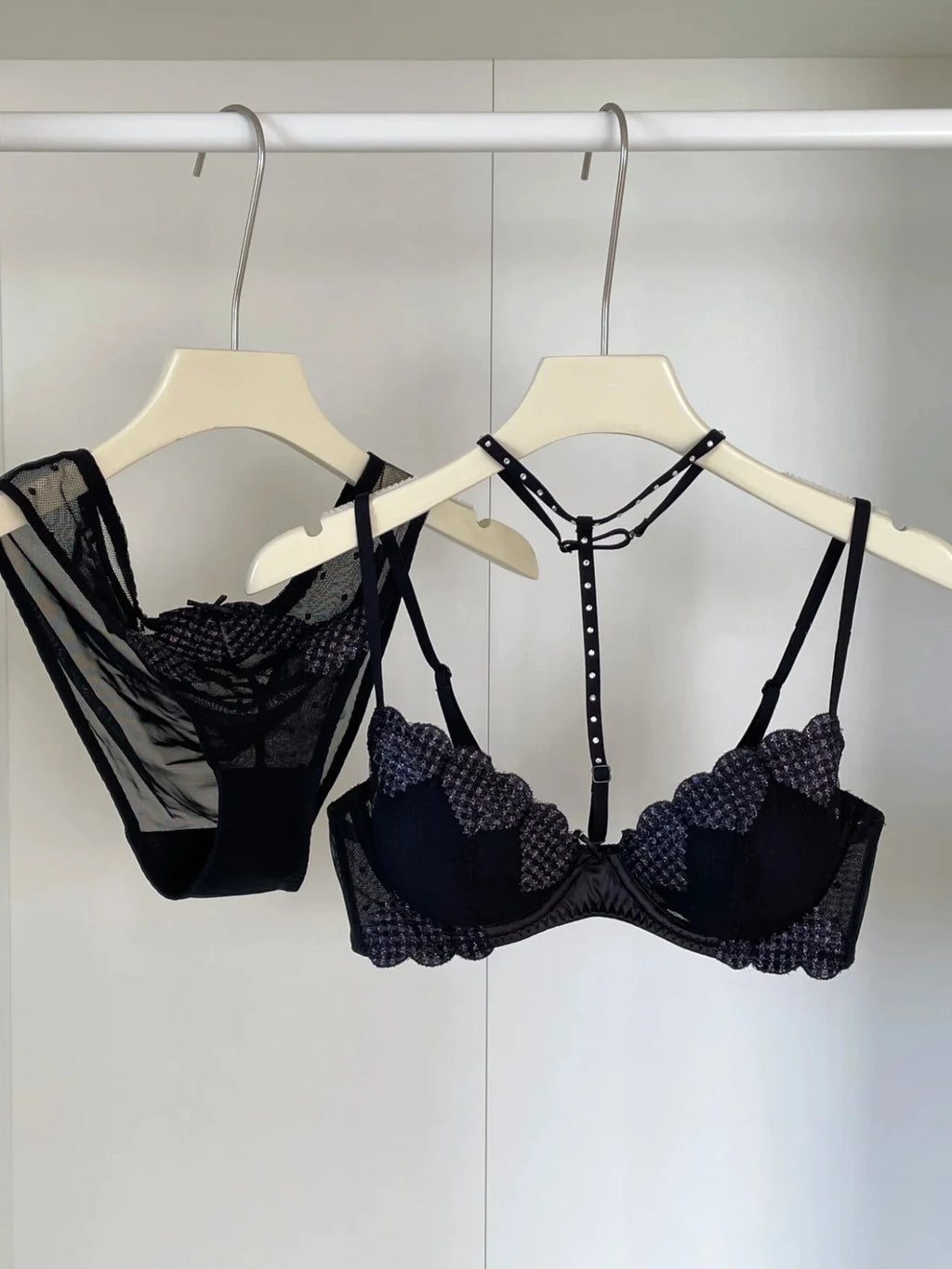 French Embroidered Romance Push Up Bra Set With Steel Ring Delicate Lace And Seductive Coverage