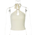 Halter Backless Bandage Crop Top
