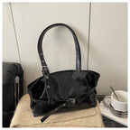 Vintage Inspired Minimalist Tote Bag With Top Handle Large Capacity