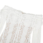 Lace Evening Dress Sleeve Elegant Party Gown