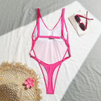 Alluring Micro Backless Monokini Swimsuit For Beachside Glam And High Cut Silhouette