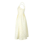 Backless O Neck Sling Maxi Dress A Line Slim