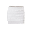 Elegant White Coords Set With Ruffled Trim Skirt And Long Sleeve Top