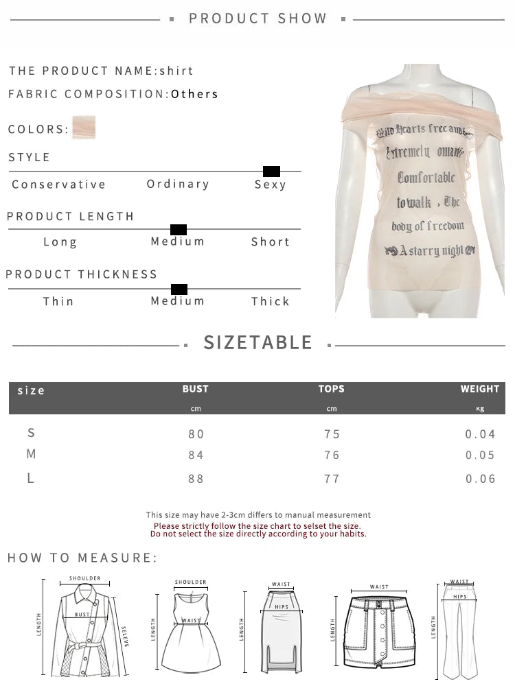Midnight Letter Print Mesh Patchwork Top With Backless Design For Women Streetwear Mood