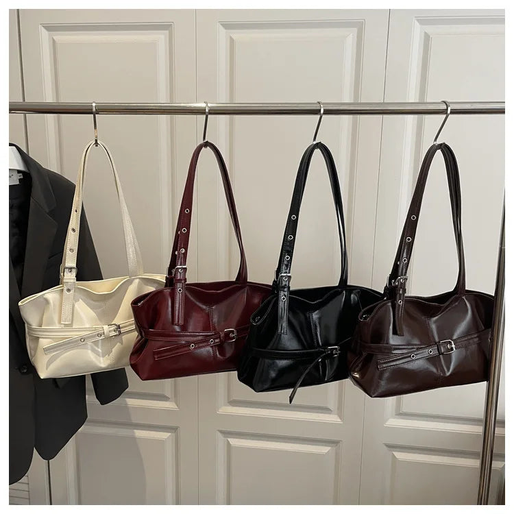 Vintage Inspired Minimalist Tote Bag With Top Handle Large Capacity