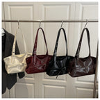 Vintage Inspired Minimalist Tote Bag With Top Handle Large Capacity