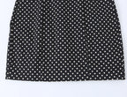 Black Polka Dot Summer Mini Dress With Bow Detail Sleeveless Slimming Waist