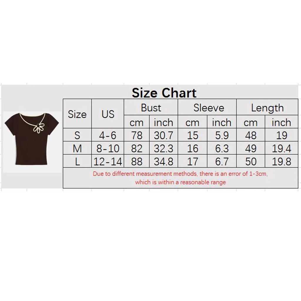 Nostalgic Streetwear Tee With Hollow Flower Cutout Slim Fit Half Sleeve For Women