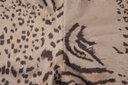 Tiger Print Halter Top Beachwear Set With Backless Detail And Lace Up Slim Fit Shorts