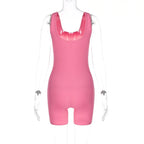 Women Sleeveless Playsuit Short Jumpsuit