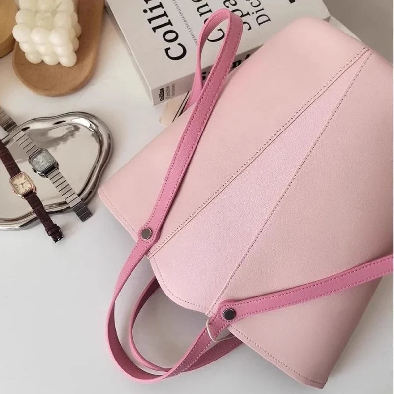 Pink Bucket Bag Crossbody With Generous Interior