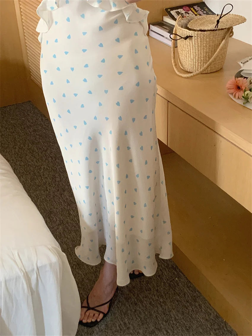 Allover Printed Dress With V Neckline Ruffles And Sleeveless Silhouette