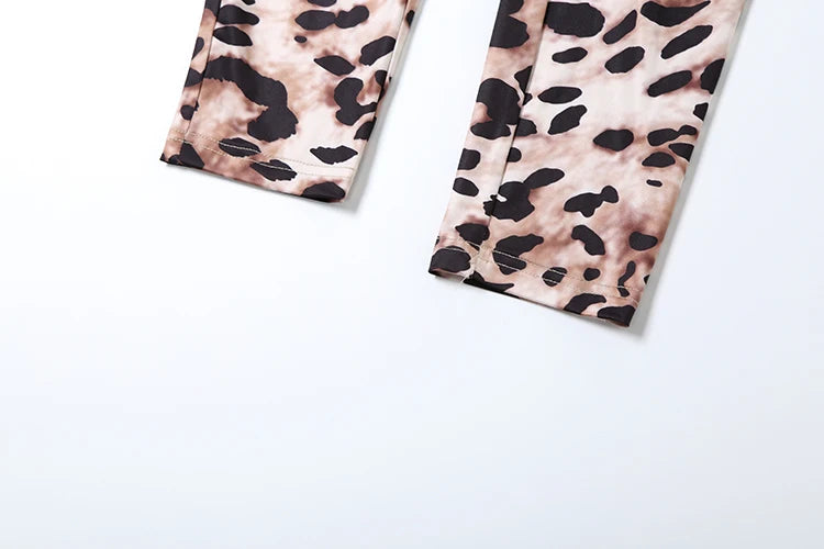 Leopard Print Sleeveless Jumpsuit For Women