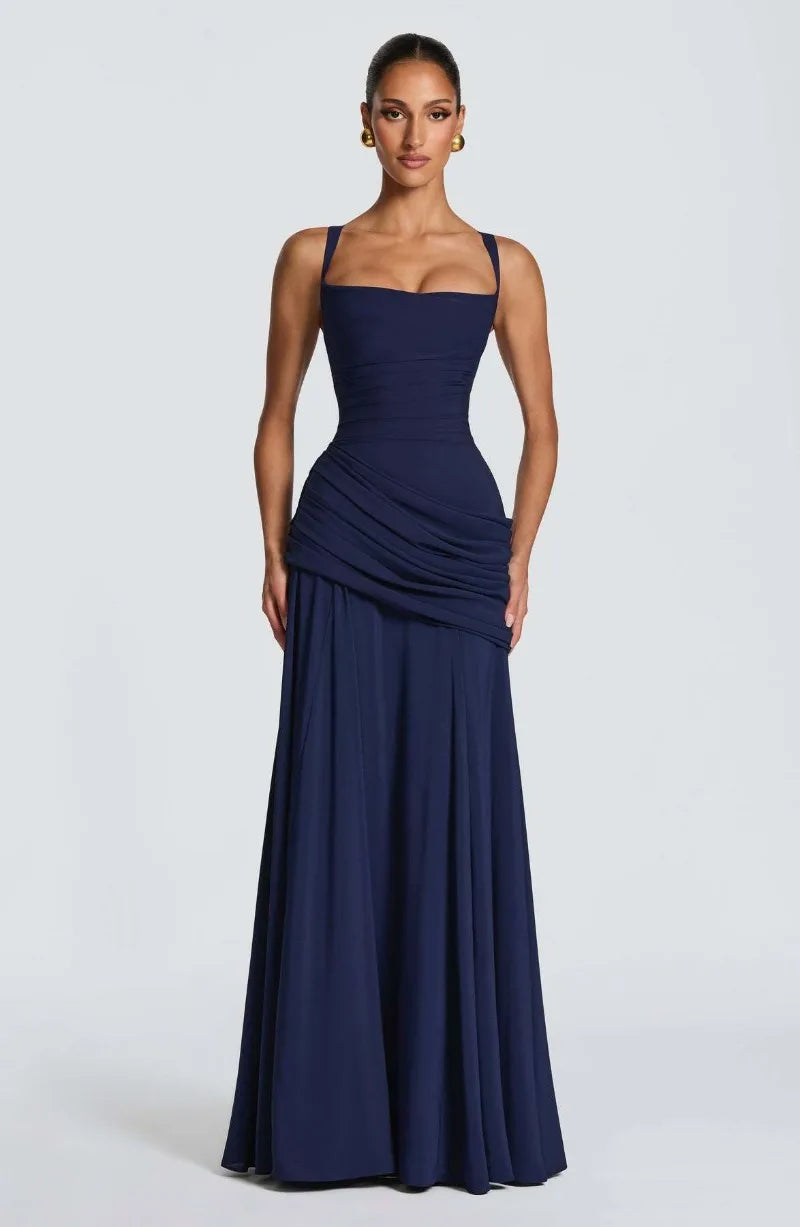 Backless High Waisted Dress
