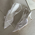 Butterfly Knot Pointed Toe Thin Stiletto High Heels