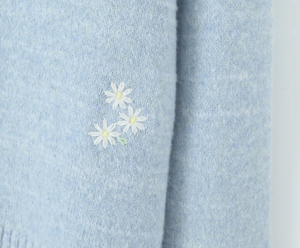 Effortless Embroidered Cardigan For Women