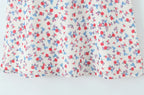 Women Fashion Sweet Floral Print Chic Halter Neck Cami Mini Y2K Embroidery Backless Dress