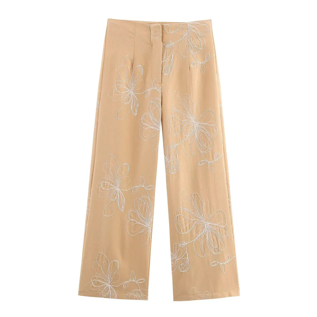 Cotton Two Piece Set For Women With Vest And Ankle Length Trousers