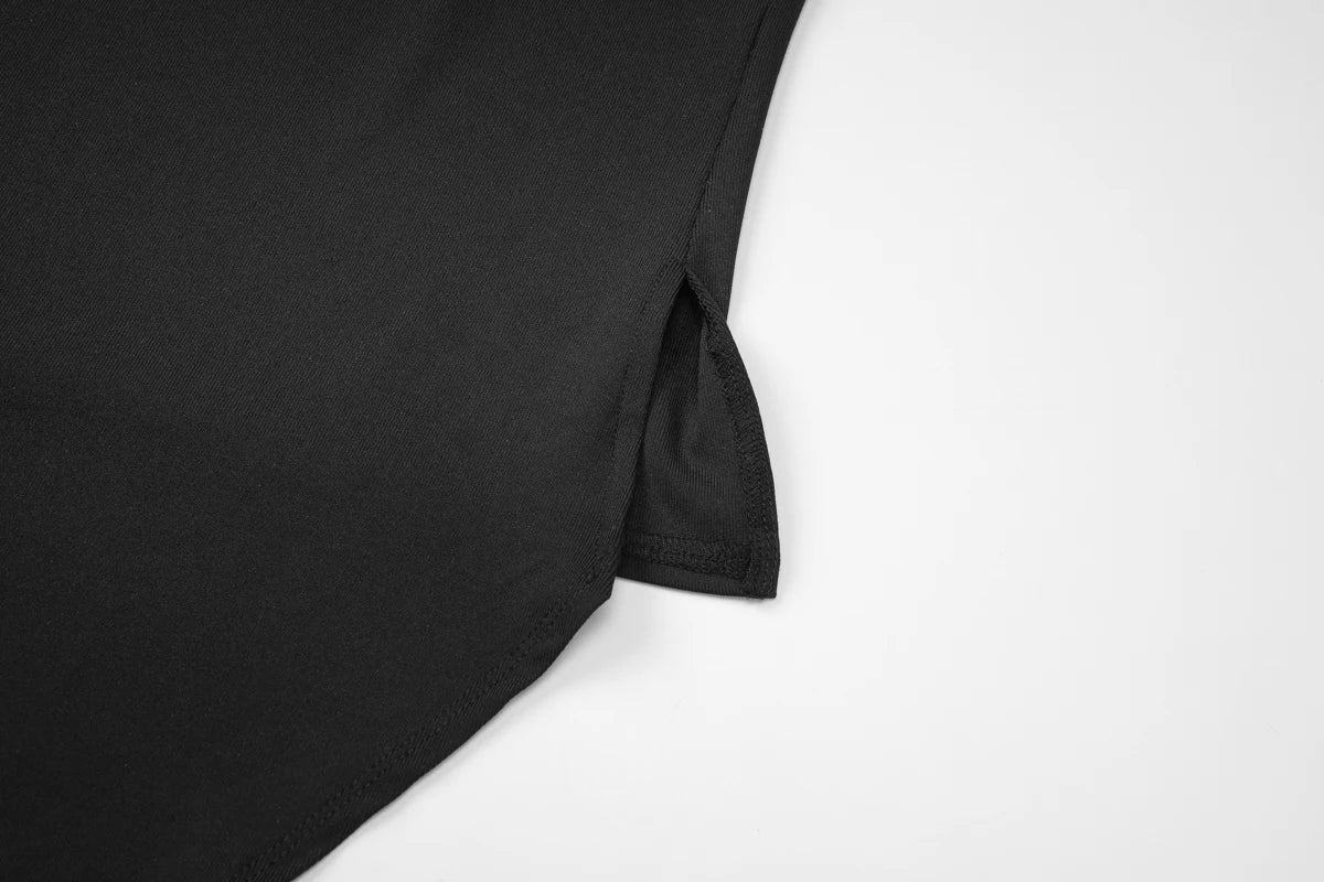 High Neck Hollow Out Bow Top