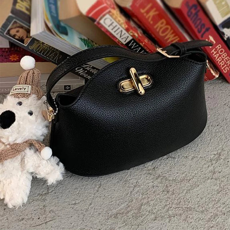 Soft Leather Bucket With Gold Button Tassel Luxe Everyday Shoulder Satchel For Women