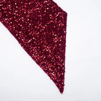 Sequin Patchwork Strapless Mini Dress Off Shoulder With Scarf Collar And Pleated Waist Cinch