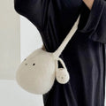 Whimsical Kawaii Felt Crossbody Bag With Cute Charm