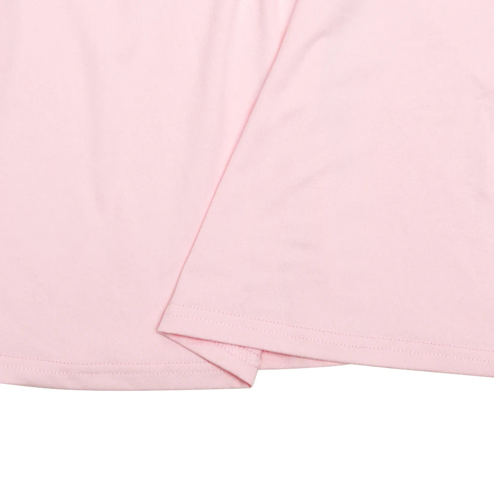 Patchwork Feather Sleeve Turtleneck Top Short Sleeve Tee