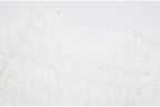 Knit Maxi Dress With Short Sleeve Hollow Detailing And Pleated Skirt
