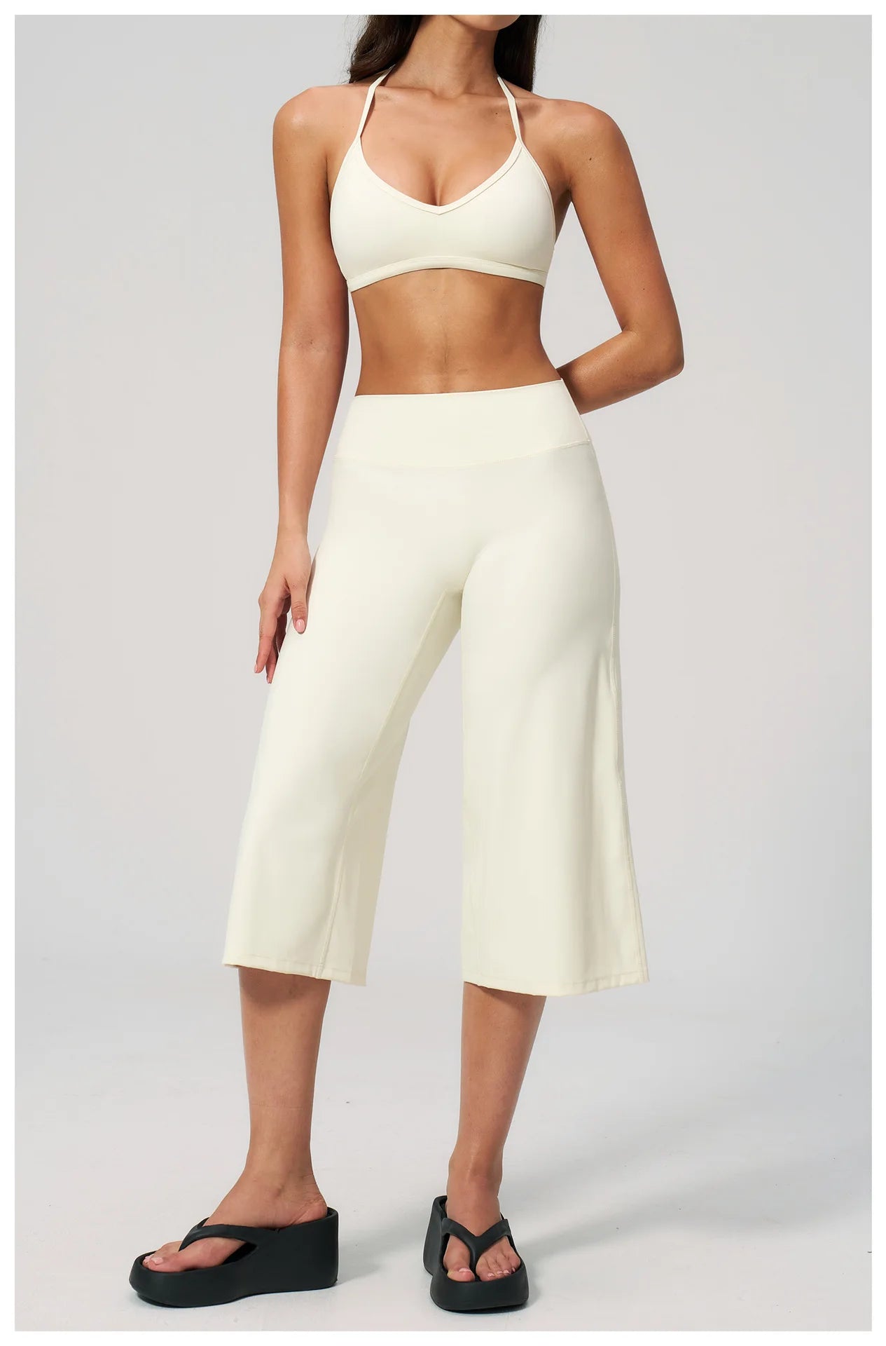 High Waist Wide Leg Yoga Pants For All Day Comfort