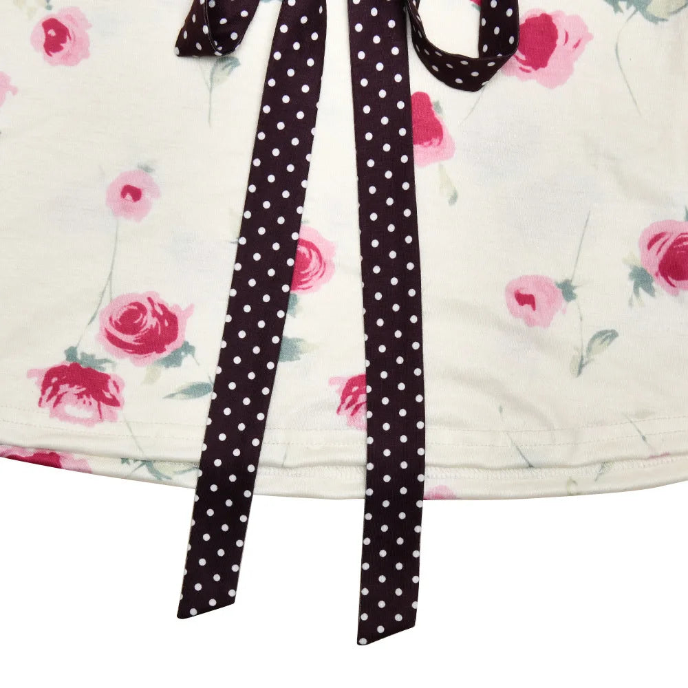 Patchwork Polka Dot Lace Camis Top With Square Collar Floral