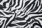 Zebra Print V Neck Backless Ruched Crop Tank Top