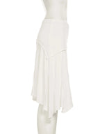 Mood Knit Midi Skirt With Irregular Hem