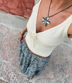 Backless Lace Up Crop Tank Top With V Neck