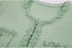 Beaded Knit A Line Dress