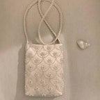 Sweet And Elegant Beaded Embroidered Party Bag With Delicate Shoulder Crossbody Strap