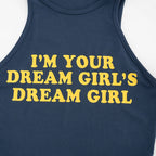 Letter Print Tank Top For Women O Neck Slim Fit Sporty Leisure Wear