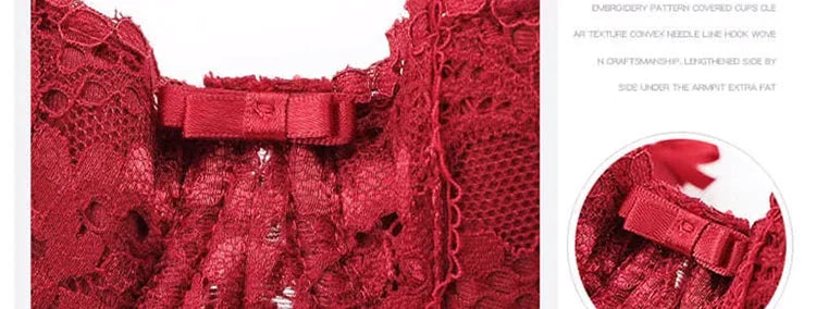 French Lace Half Cup Push Up Bra Ultra Thin Comfort With Minimalist Edge For Women