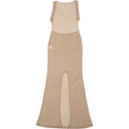 See Through Glitter Backless Dress l